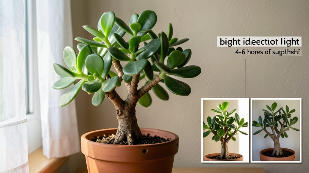 How Much Light Does a Jade Plant Require: Bright Indirect Sun for Thriving Growth