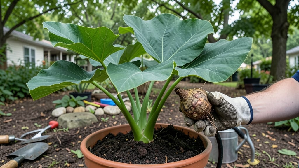 When to Plant Elephant Ear Bulbs in Pots: Container Timing for Bold Foliage Year-Round