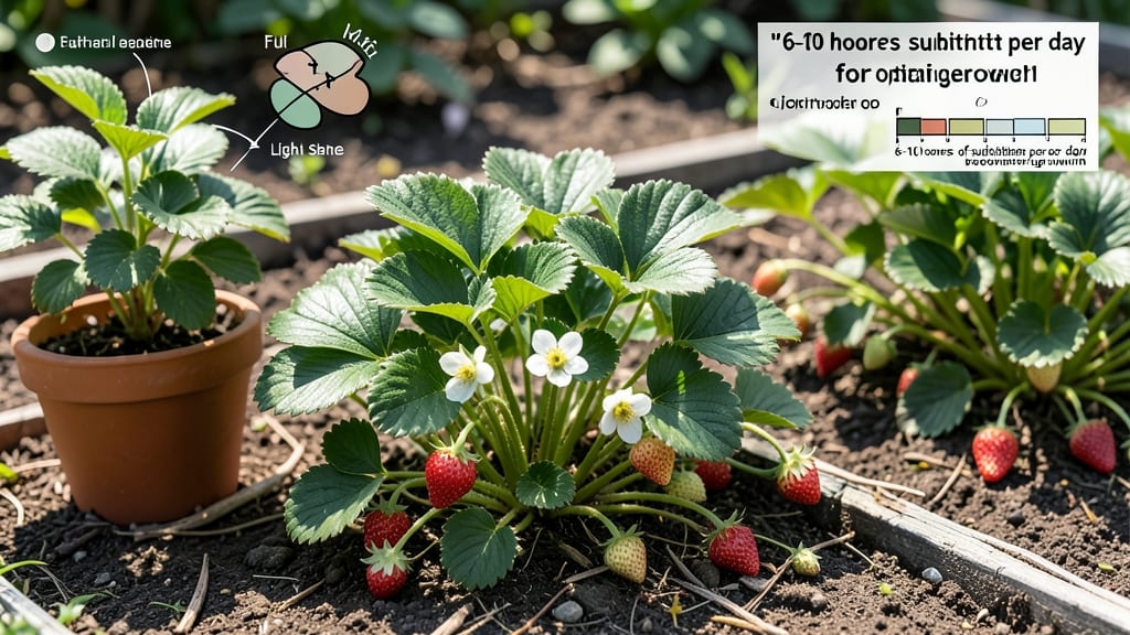 How Much Light Do Strawberry Plants Need: Sun Exposure Guide for Maximum Fruit